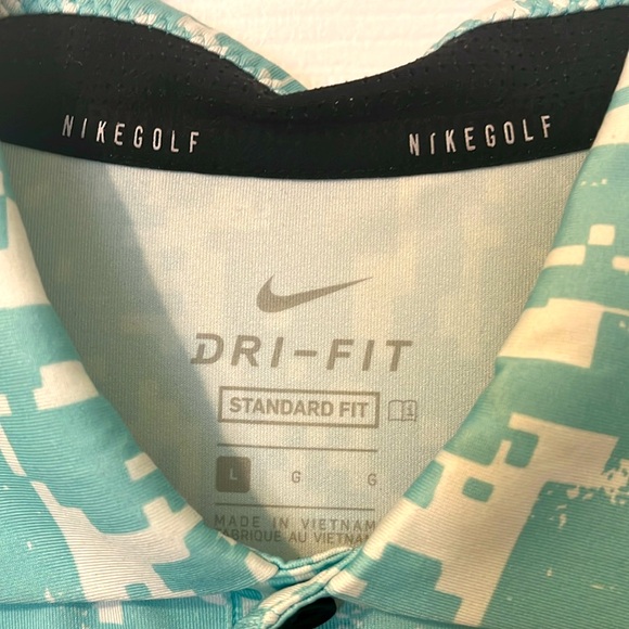 Nike Golf Dri-Fit Green Polo Shirt - Size Large - Excellent Condition. - Picture 3 of 6
